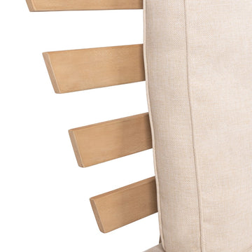 Hartley 2-Seat Modern Scandinavian Folding Wood Outdoor Day Bed Sofa - JONATHAN Y